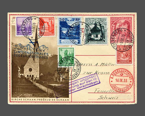 LBK Nr. 10 k, 20 Rp. 1931 - Schaan mit Z